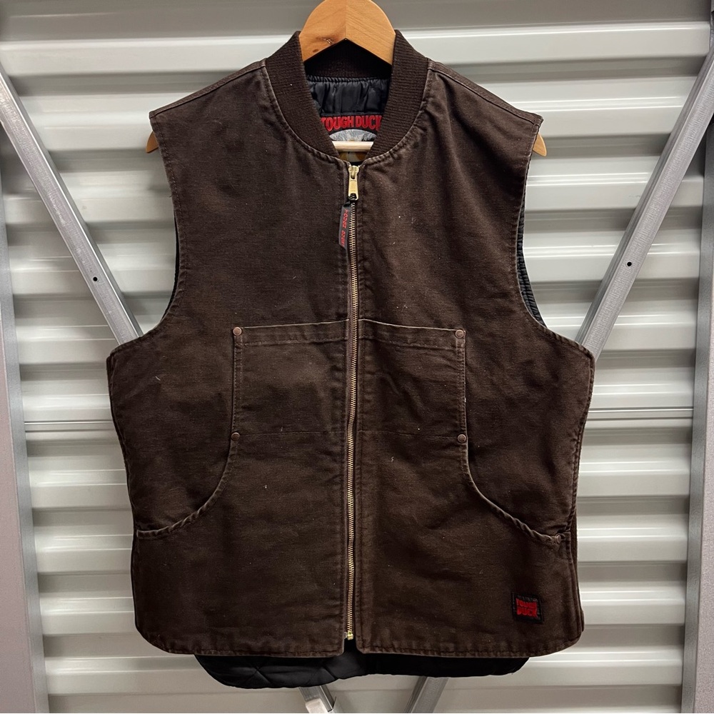 Vintage Tough Duck Duck Canvas Insulated Work Vest (M) (Made in Canada 🇨🇦)